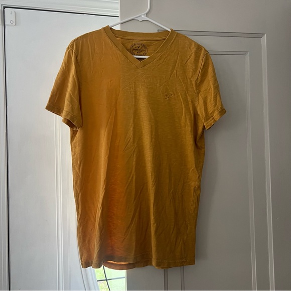 Mustard American Eagle V-Neck - Picture 1 of 3